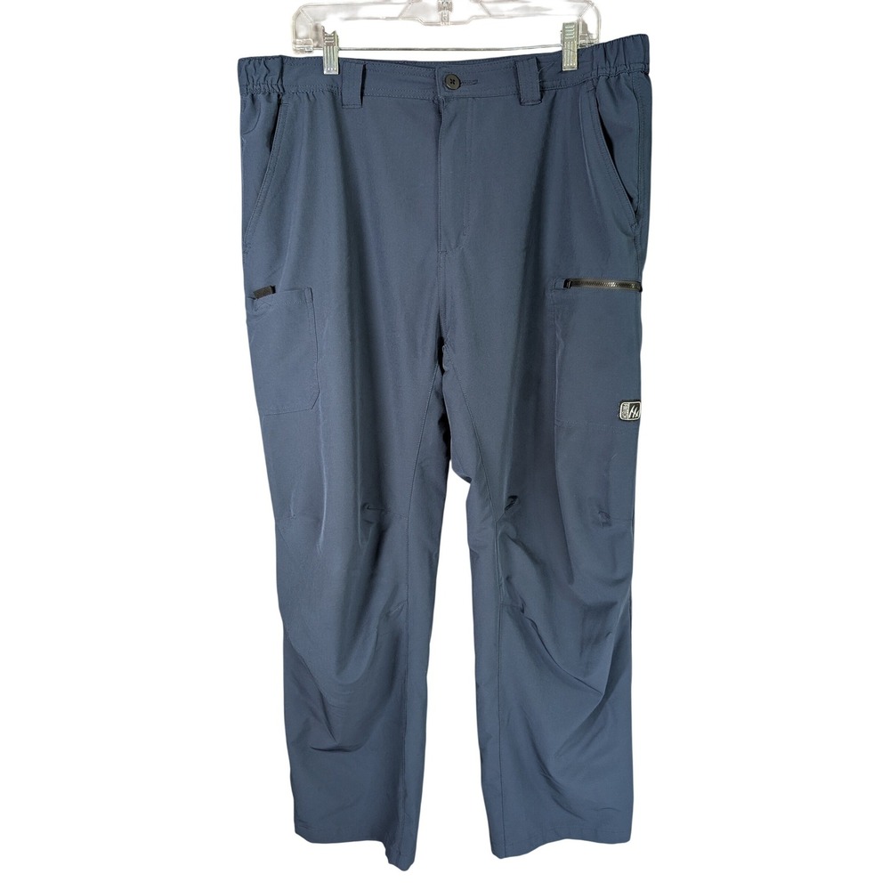 Fintech Cargo Pants Mens XL Navy Blue Performance Stretch Fishing Hiking Outdoor